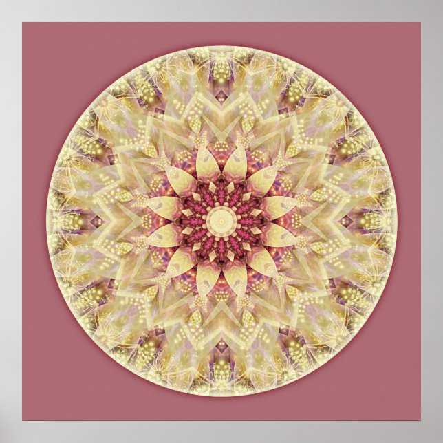 Póster Mandalas desde el Corazón de la Paz, No. 2 (Frente)