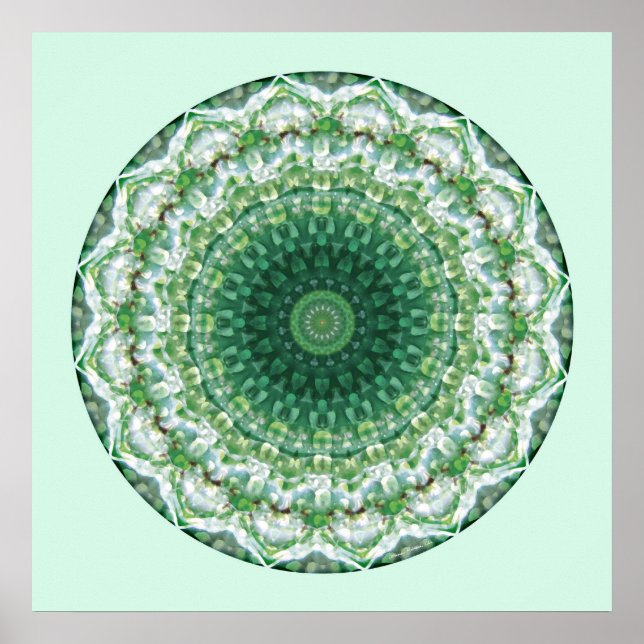 Póster Mandalas desde el Corazón de la Paz, No. 3 (Frente)