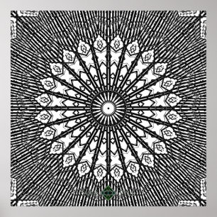 Póster Mandalas Espejo Invertido