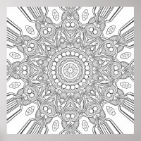 Mandalas Geométricos Ornamentales con Capas Faceta