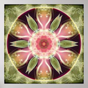 Póster Mandalas por épocas del poster de la transición 