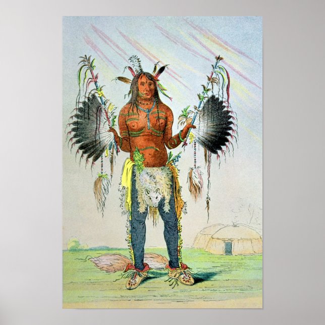 Póster Mandan Medicine Man (Frente)