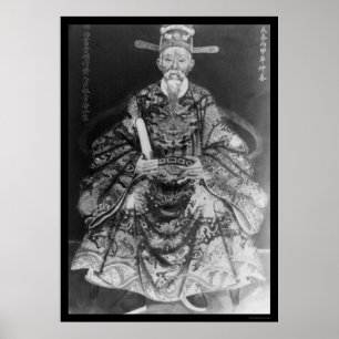 Póster Mandarín Saigon Vietnam 1910