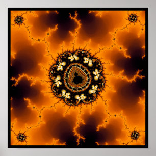 Póster Mandelbrot Fire Fractal