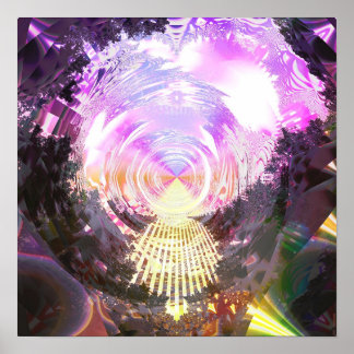 Póster Mandelbrot metálico 3