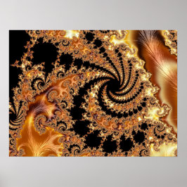 Póster Mandelbrot Set Fractal Digital Art Toffee