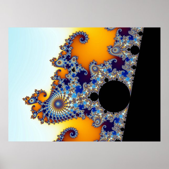 Póster Mandelbrot Set Fractal Seahorse (Frente)