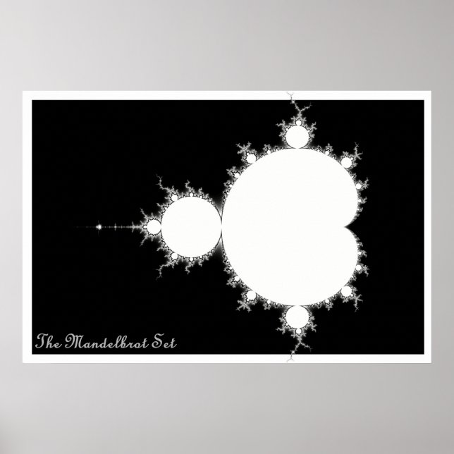 Póster Mandelbrot Set (negativo) (Frente)