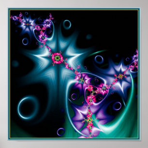 Póster Mandelbrot Star Fractal