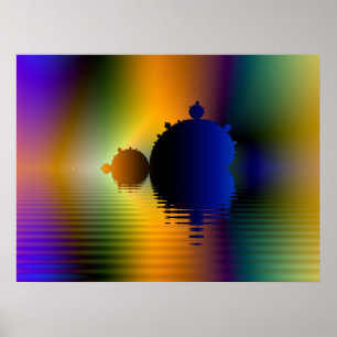 Póster Mandelbrot Voyage Fractal Poster