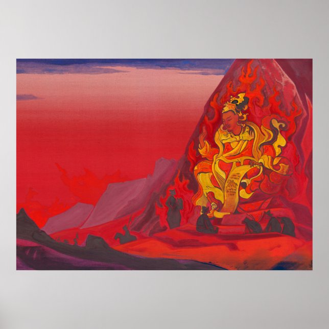 Póster Mando de Rigden Djapo por Nicholas Roerich (Frente)