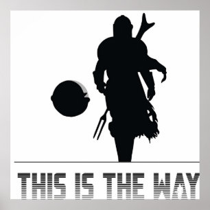 Póster Mando silhouette esta es la manera
