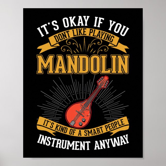 Póster Mandolin Mandolinist 1 (Frente)