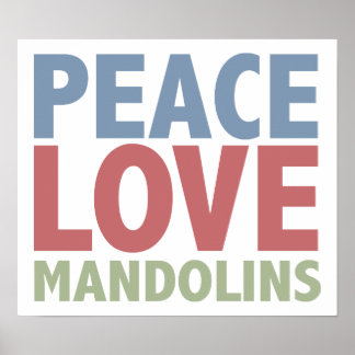 Póster Mandolins de amor por la paz