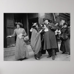 Póster Mandos de sufragio femenino, 1913