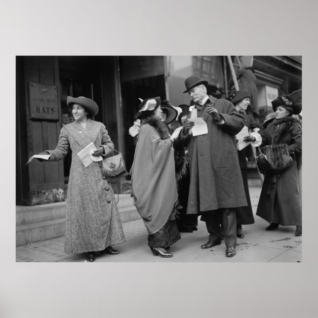 Póster Mandos de sufragio femenino, 1913 (Frente)