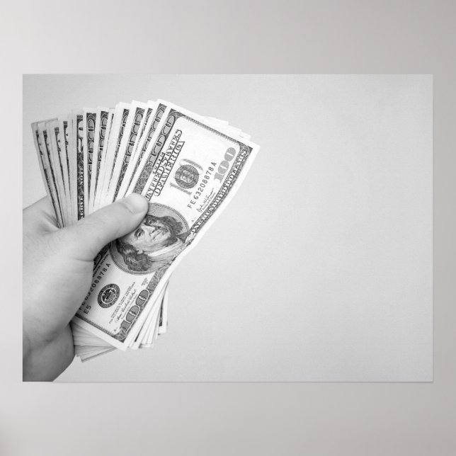 Póster Manejado de dinero (Frente)