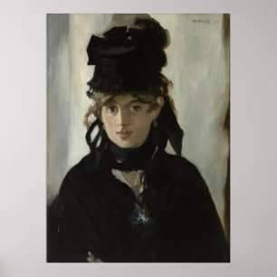 Póster Manet Berthe Morisot with a Bouquet of Violets