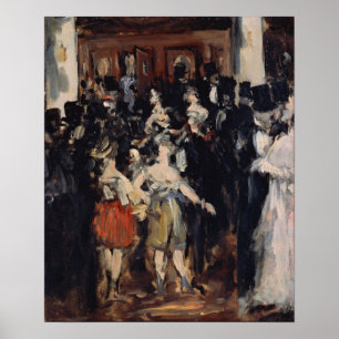 Póster Manet - Bola Enmascarada En La Ópera