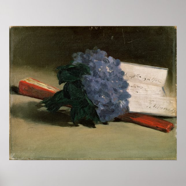 Póster Manet | Bouquet de Violetas, 1872 (Frente)