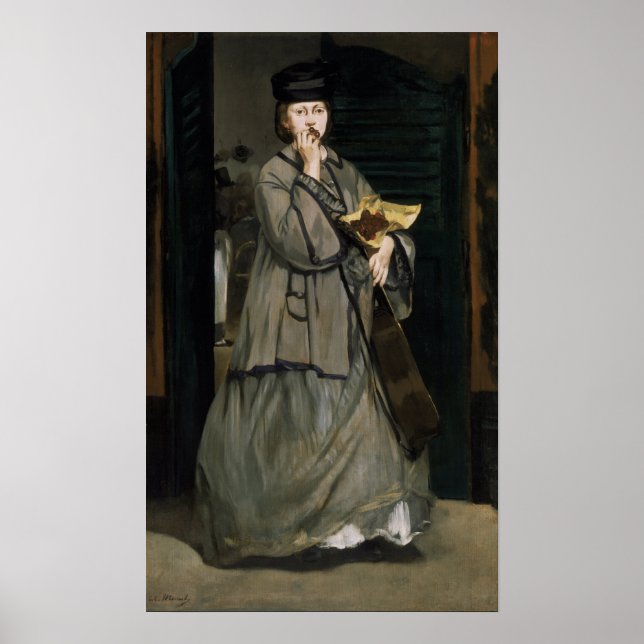 Póster Manet - Cantante Callejera (Frente)