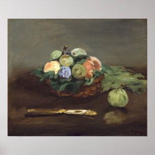 Póster Manet - Cesta De Frutas
