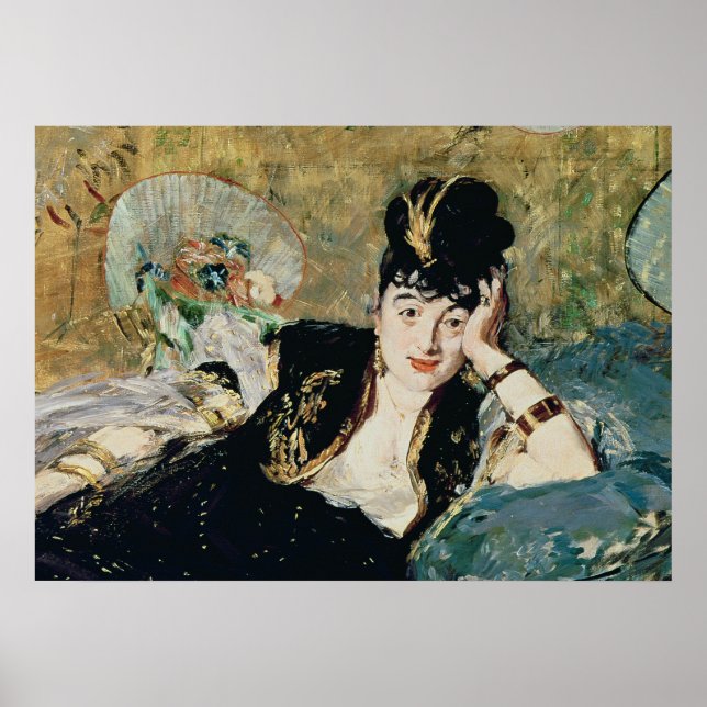 Póster Manet | Dama con fans (Frente)