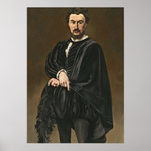 Póster Manet   El actor tragediano (Rouviere como Hamlet)