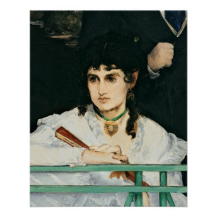 Póster Manet el   el balcón, detalle, 1868-9