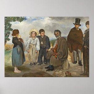 Póster Manet el   el viejo músico, 1862