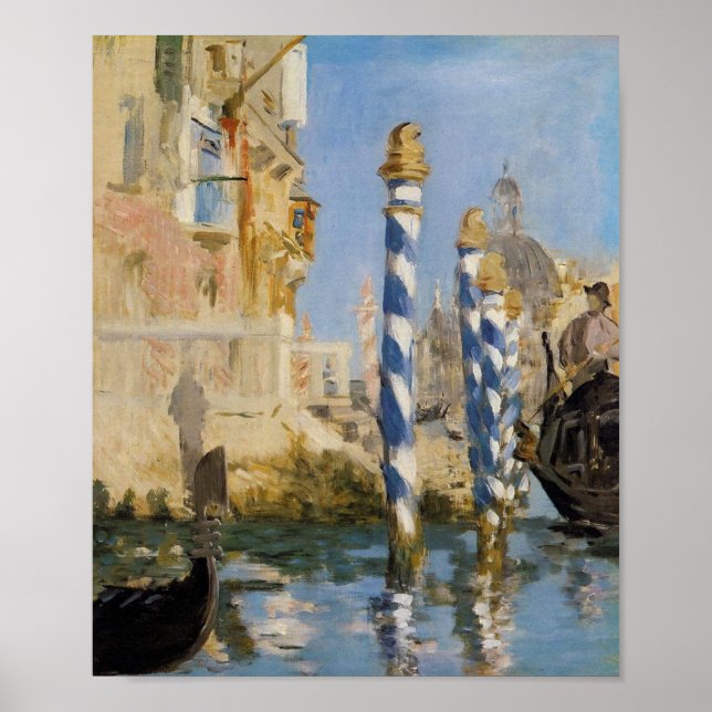Póster Manet, el Gran Canal, Venecia (Frente)