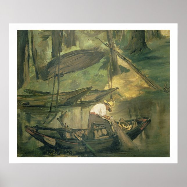 Póster Manet | El pescador, c.1861 (Frente)