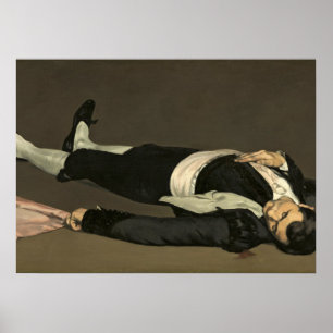 Póster Manet   El Toreador Muerto, c.1864