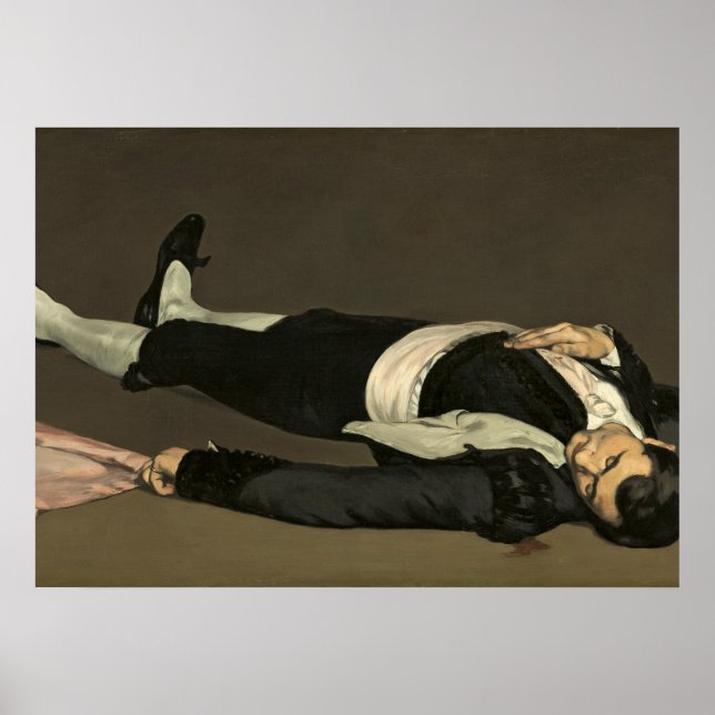 Póster Manet | El Toreador Muerto, c.1864 (Frente)