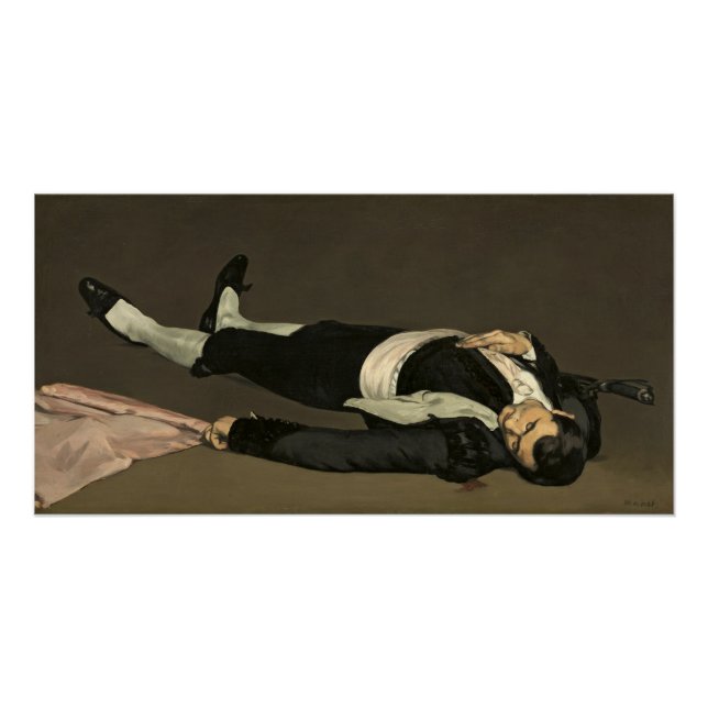 Póster Manet | El Toreador Muerto, c.1864 (Anverso)