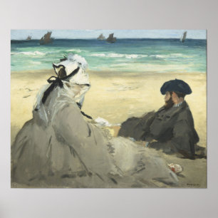 Póster Manet - En la playa