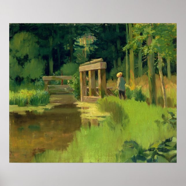 Póster Manet | En un parque (Frente)