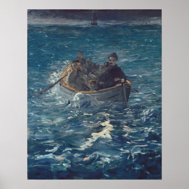 Póster Manet - Escapar De Rochefort (Frente)
