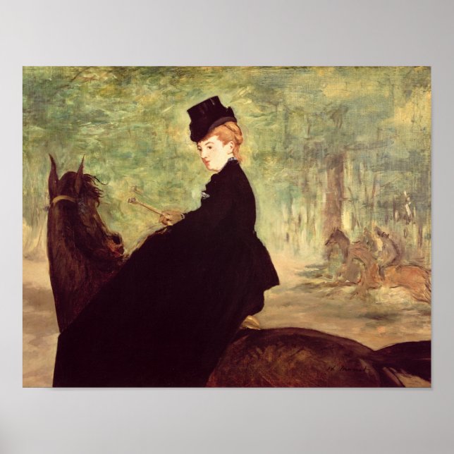 Póster Manet | La Cabalera, 1875 (Frente)