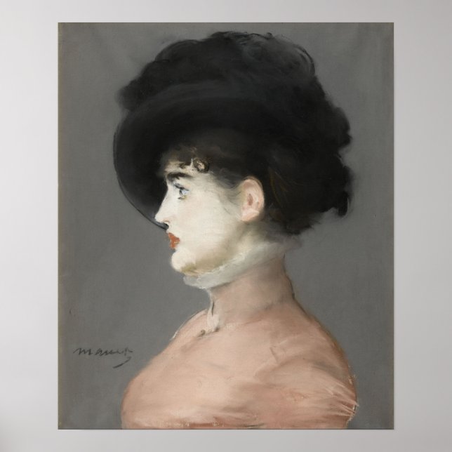 Póster Manet - La Viennoise, Retrato de Irma Brunner (Frente)