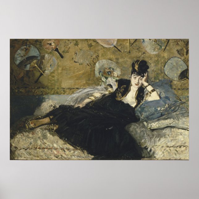 Póster Manet - Lady With Fans, (Nina De Calais) (Frente)