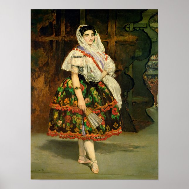 Póster Manet | Lola de Valence, 1862 (Frente)