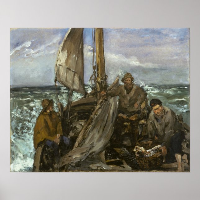 Póster Manet - Los Trabajadores Del Mar (Frente)