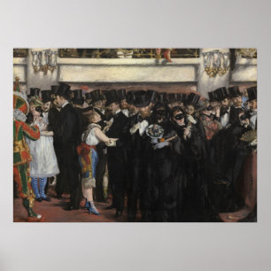 Póster Manet   Masked Ball at the Opera, 1873