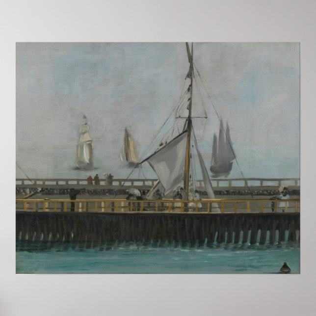 Póster Manet - Muelle de Boulogne (Frente)