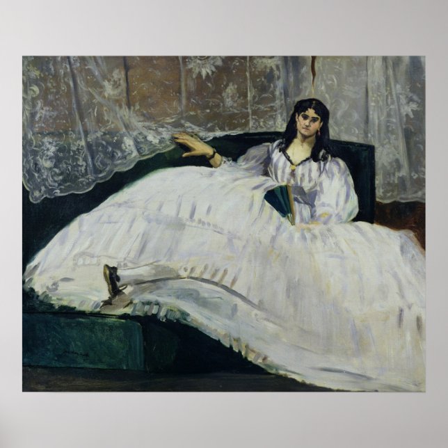Póster Manet | Retrato de Jeanne Duval, 1862 (Frente)