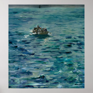 Póster Manet   The Escape of Henri de Rochefort