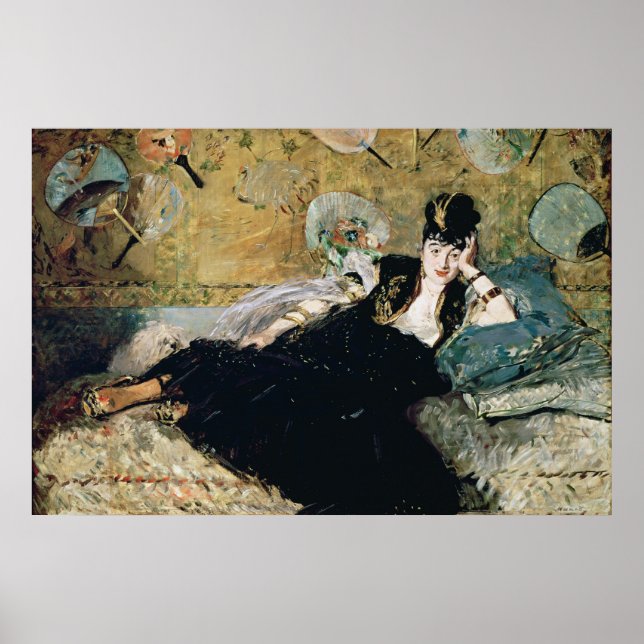 Póster Manet | The Lady with Fans (Frente)