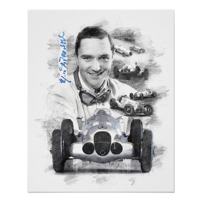 Póster Manfred von Brauchitsch (Anverso)