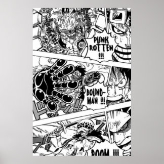 Póster manga de una pieza